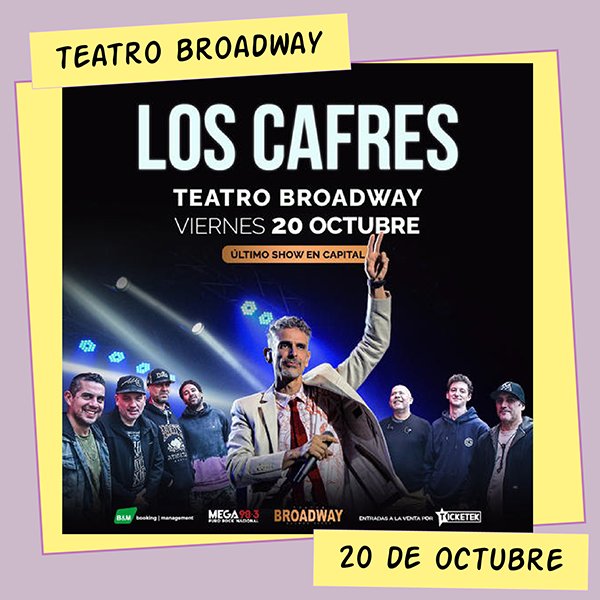 Los Cafres Teatro Broadway 20 de Octubre