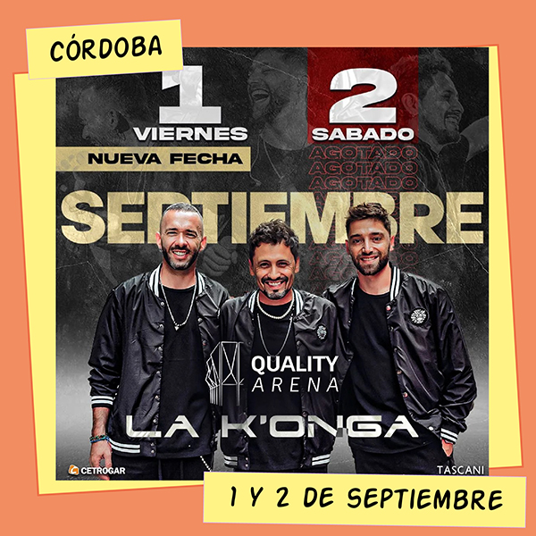 La K'onga Quality Arena 1 y 2 de Septiembre