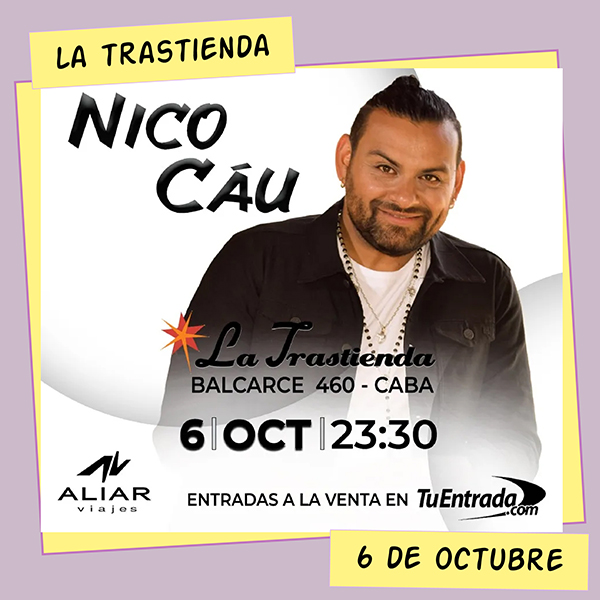 Nico Cáu en La Trastienda