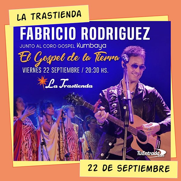 Fabricio Rodríguez Coro Gospel Kumbaya La Trastienda 22 de Septiembre