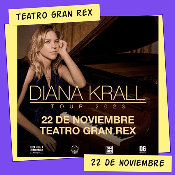 Diana Krall en el Teatro Gran Rex 22 de Noviembre