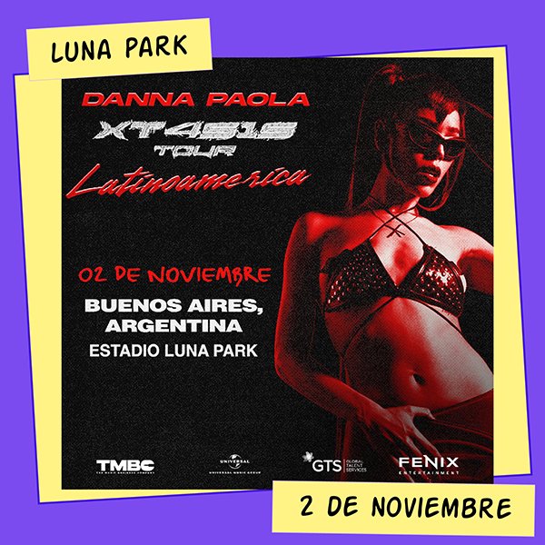 Danna Paola en el Luna Park 2 de Noviembre