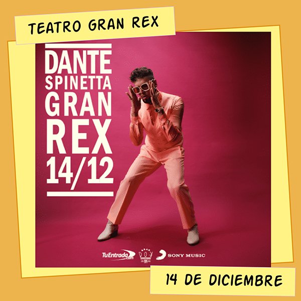 Dante Spinetta Teatro Gran Rex 14 de Diciembre