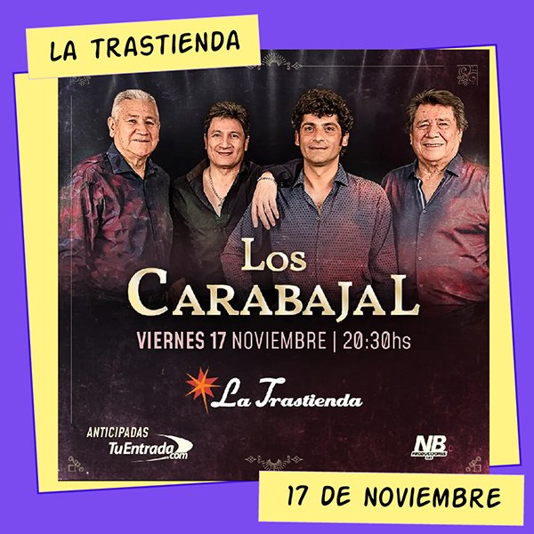 Los Carabajal en La Trastienda 17 de Noviembre