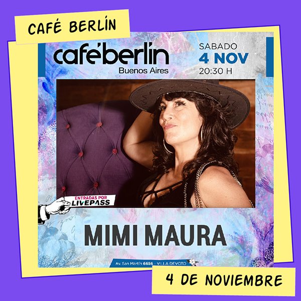 Mimi Maura en Café Berlín 4 de Noviembre