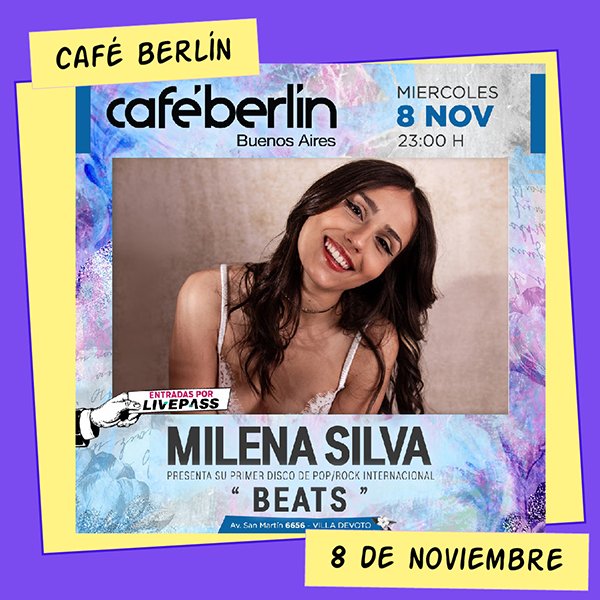 Milena Silva en Café Berlín 8 d eNoviembre