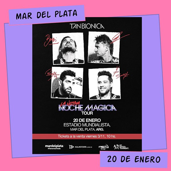 Tan Biónica Estadio Mundialista Mar del Plata 20 de Enero
