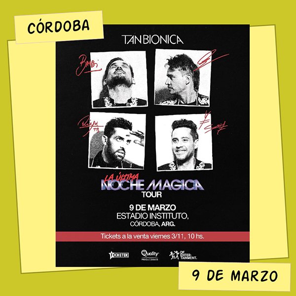 Tan Biónica en el Estadio Instituto de Córdoba 9 de Marzo