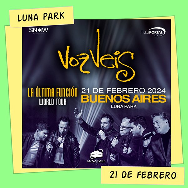 Voz Veis Luna Park 21 de Febrero