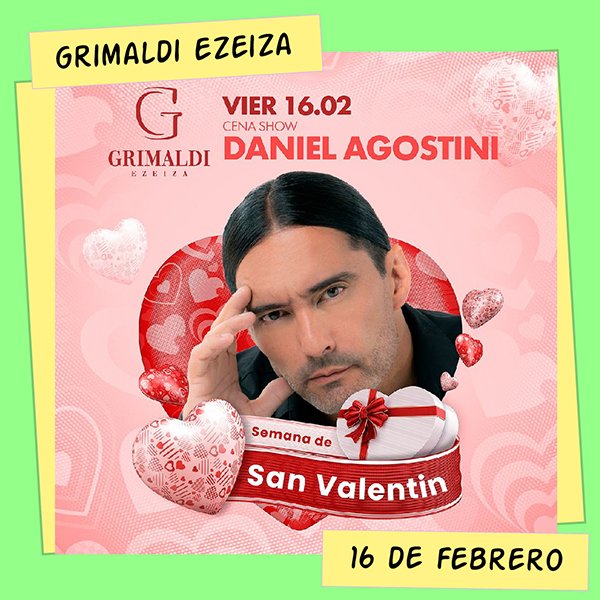 Daniel Agostini en Grimaldi Ezeiza 16 de Febrero