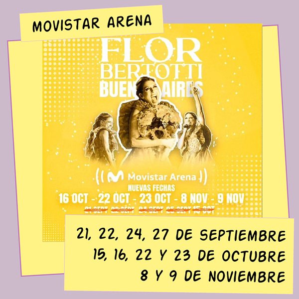 Flor Bertotti Movistar Arena