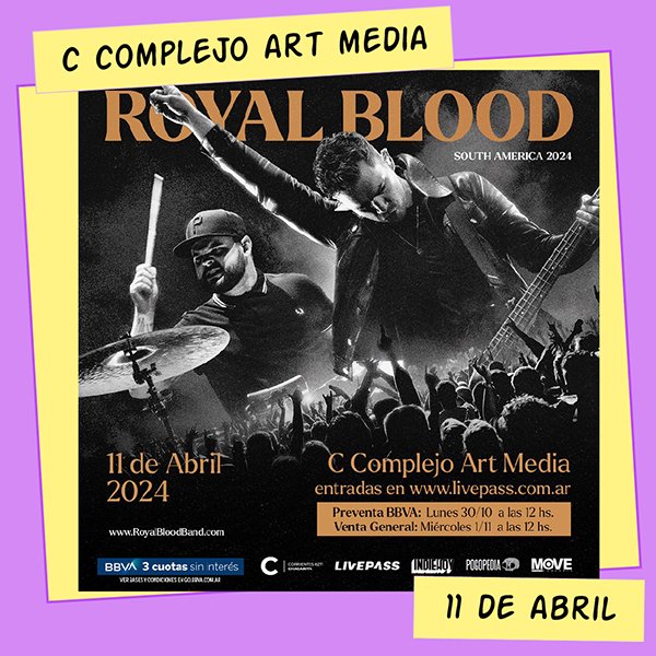 Royal Blood C Complejo Art Media 11 de Abril