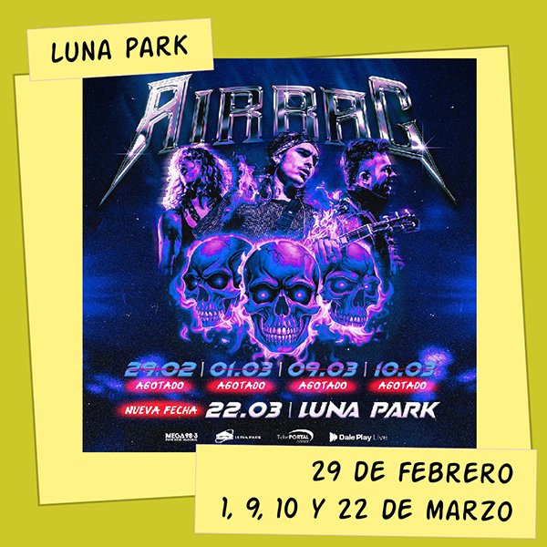 Airbag Luna Park 29 de Febrero, 1, 9, 10 y 22 de Marzo