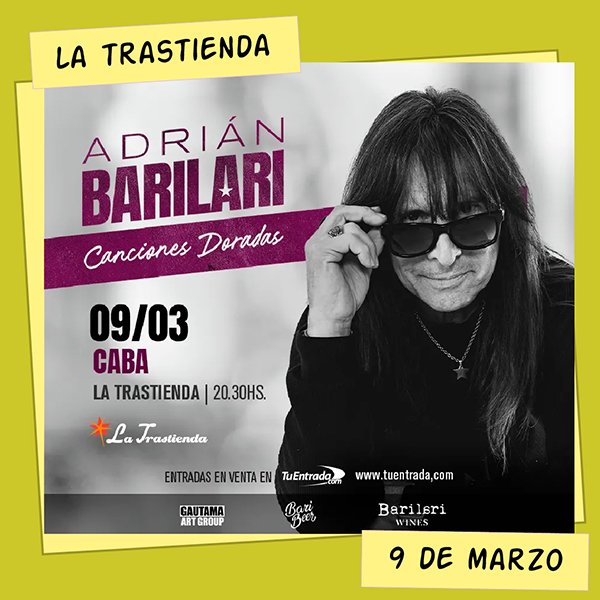 Adrián Barilari La Trastienda 9 de Marzo