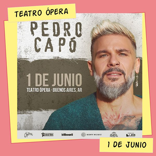 Pedro Capó Teatro Ópera 1 de Junio