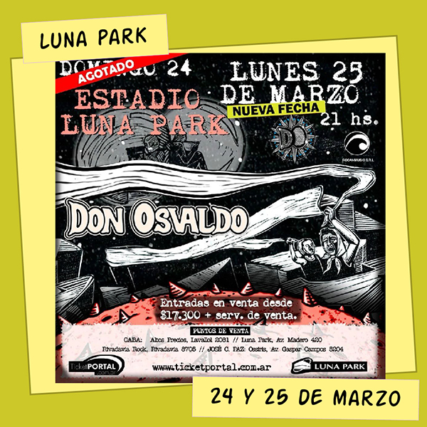 Don Osvaldo Luna Park 24 y 25 de Marzo