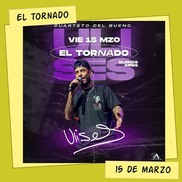 Ulises Bueno El Tornado 15 de Marzo