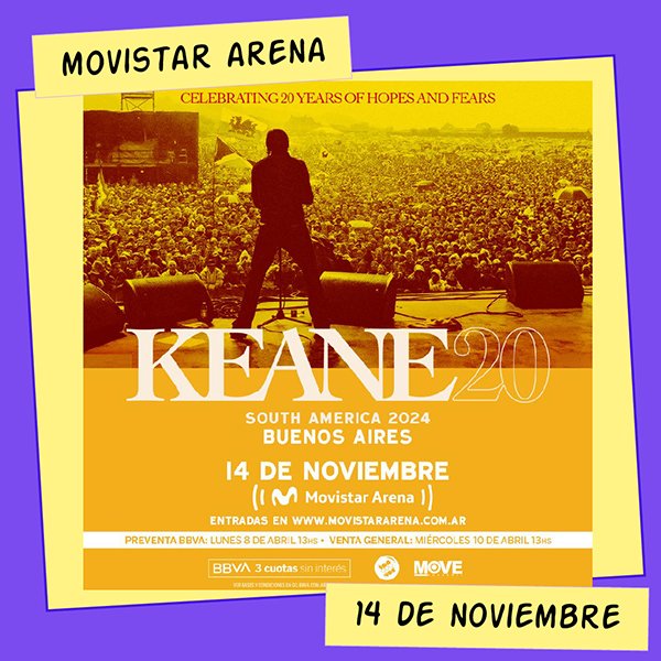 Keane Movistar Arena 14 de Noviembre