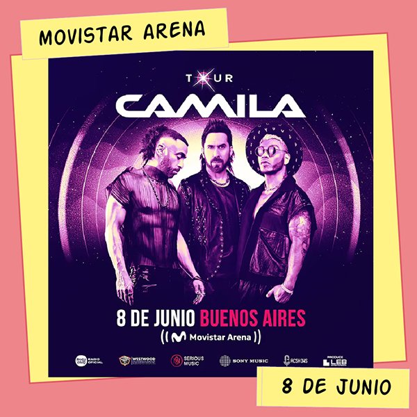 Camila Movistar Arena 8 de Junio