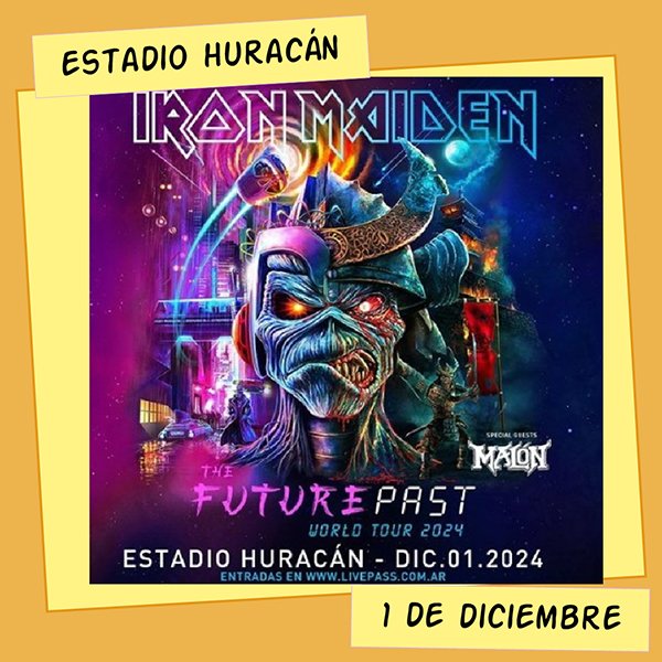 Iron Maiden Estadio Huracán 1 de Diciembre