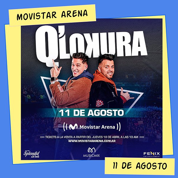 Q'Lokura Movistar Arena 11 de Agosto