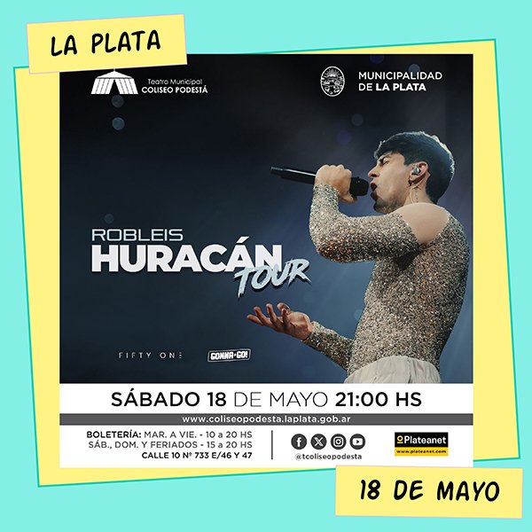 Robleis Teatro Coliseo Podestá La Plata 18 de Mayo