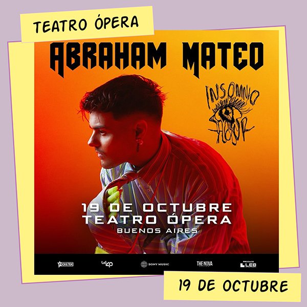 Abraham Mateo Teatro Ópera 14 de Octubre