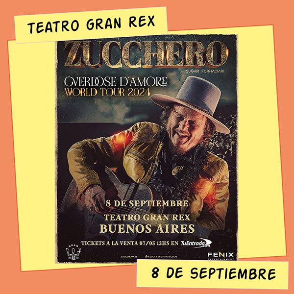 Zucchero Teatro Gran Rex 8 de Septiembre