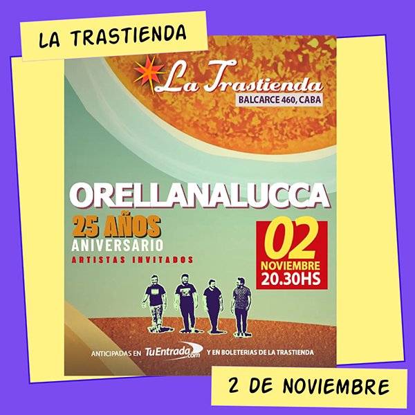 Orellana Lucca La Trastienda 2 de Noviembre