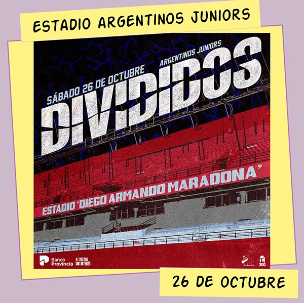 Divididos Estadio Maradona Argentinos Juniors 26 de Octubre