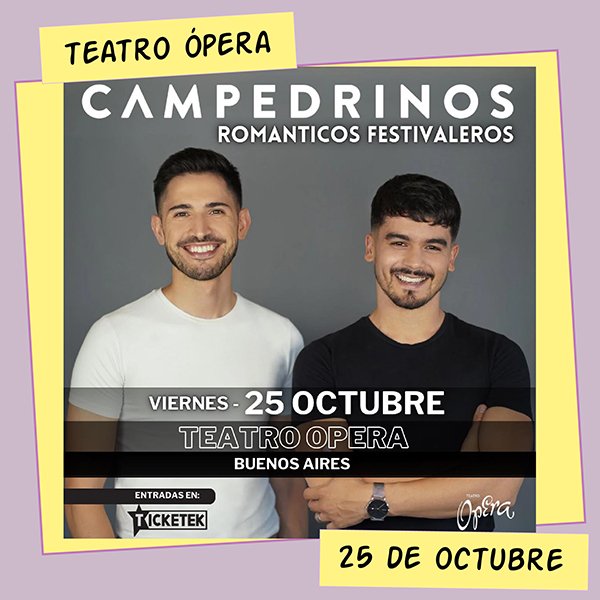 Campedrinos Teatro Ópera 25 de Octubre