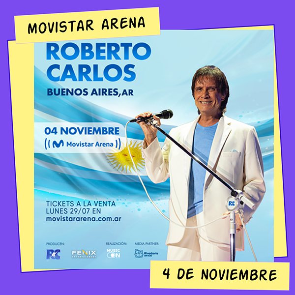 Roberto Carlos Movistar Arena 4 de Noviembre