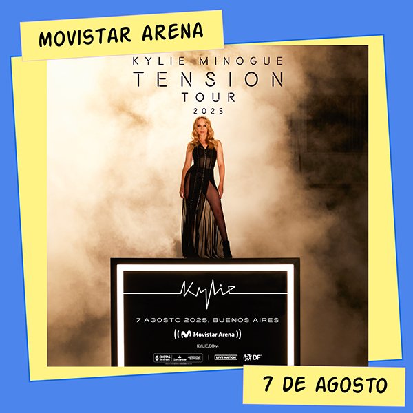 Kylie Minogue Movistar Arena 7 de Agosto