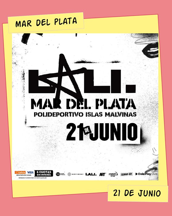 Lali Polideportivo Islas Malvinas Mar del Plata 21 de Junio