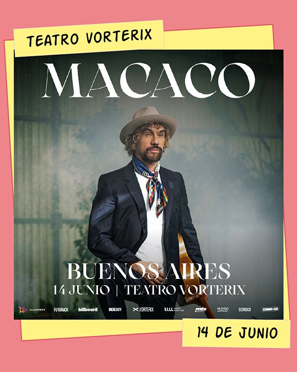 Macaco Teatro Vorterix 14 de Junio