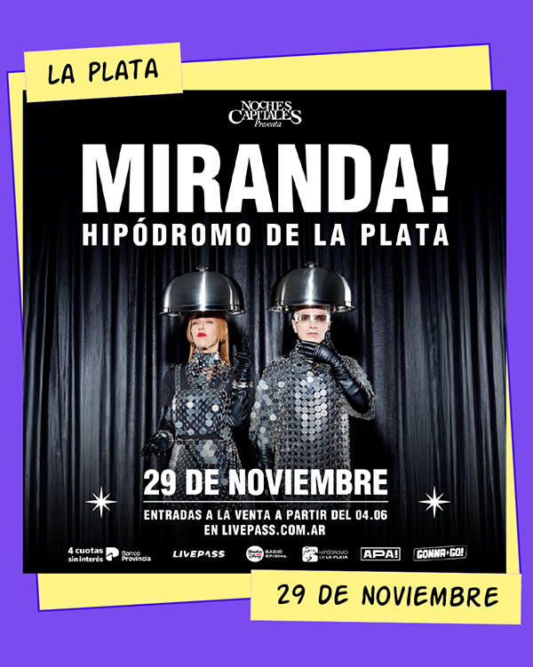Miranda! en el Hipódromo de La Plata 29 de Noviembre
