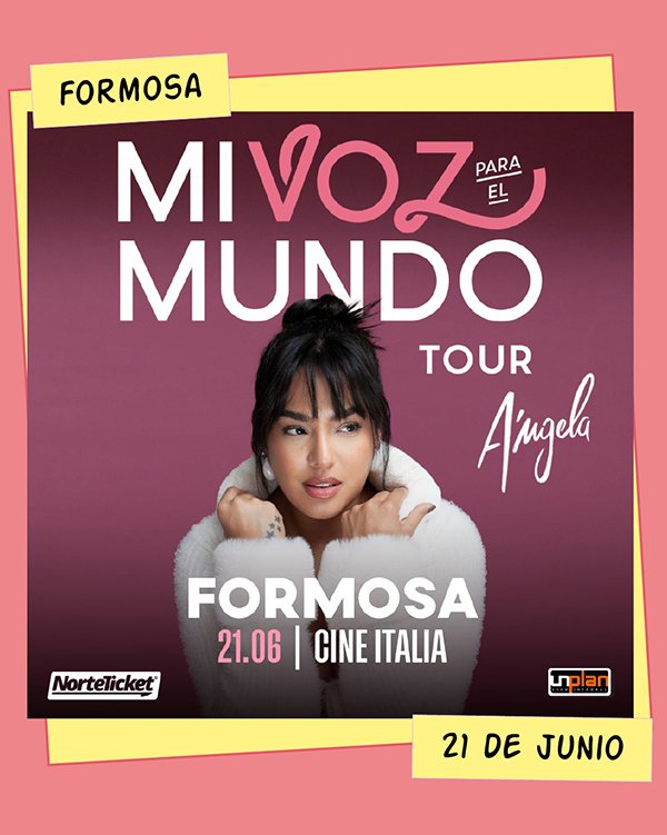 Ángela Leiva Cine Italia Formosa 21 de Junio
