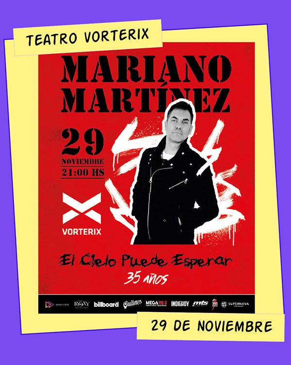 Mariano Martínez Teatro Vorterix 29 de Noviembre