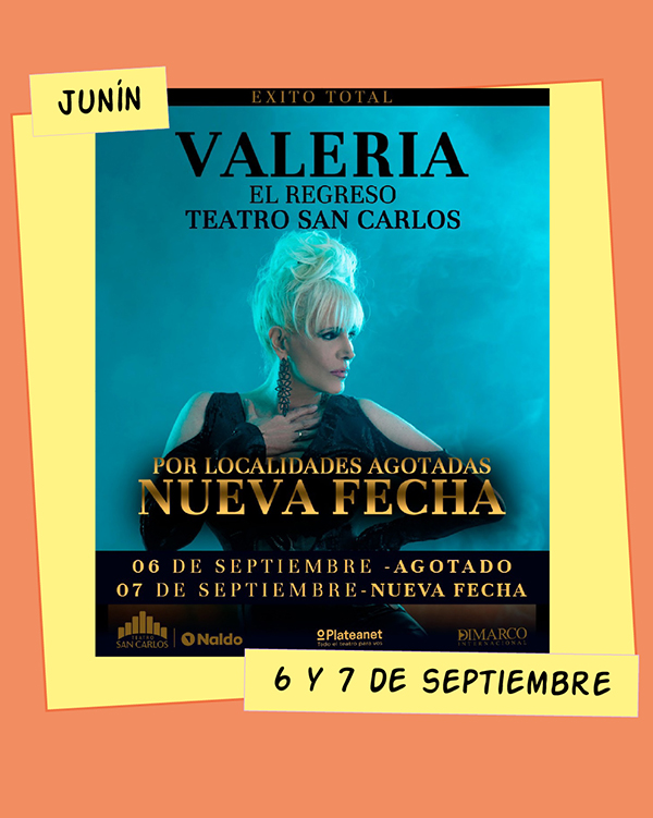 Valeria Lynch Junín 6 y 7 de Septiembre