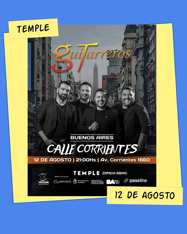 Guitarreros Temple 12 de Agosto
