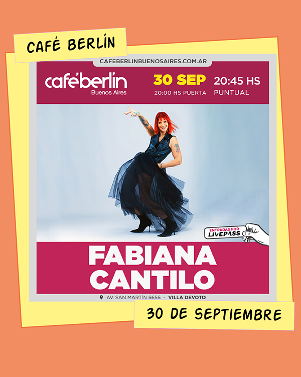 Fabiana Cantilo Café Berlín 30 de Septiembre