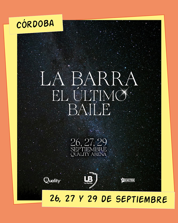 La Barra Quality Arena Córdoba 26, 27 y 29 de Septiembre