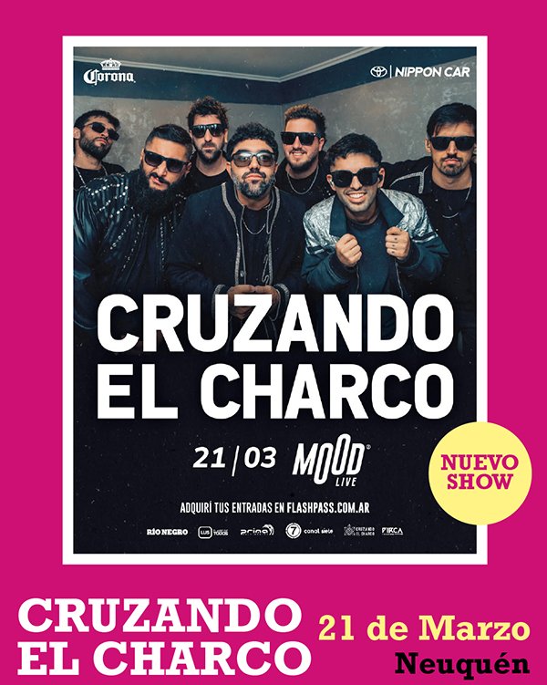 Cruzando El Charco 21 de Marzo Mood Live Neuquén