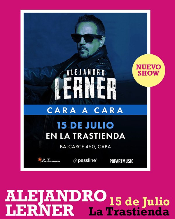Alejandro Lerner La Trastienda 15 de Julio